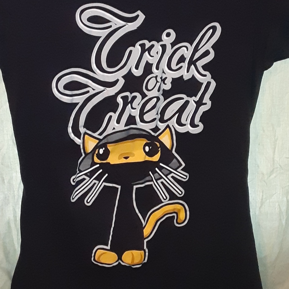 Halloween trick or treat ninja kitty cat sz L